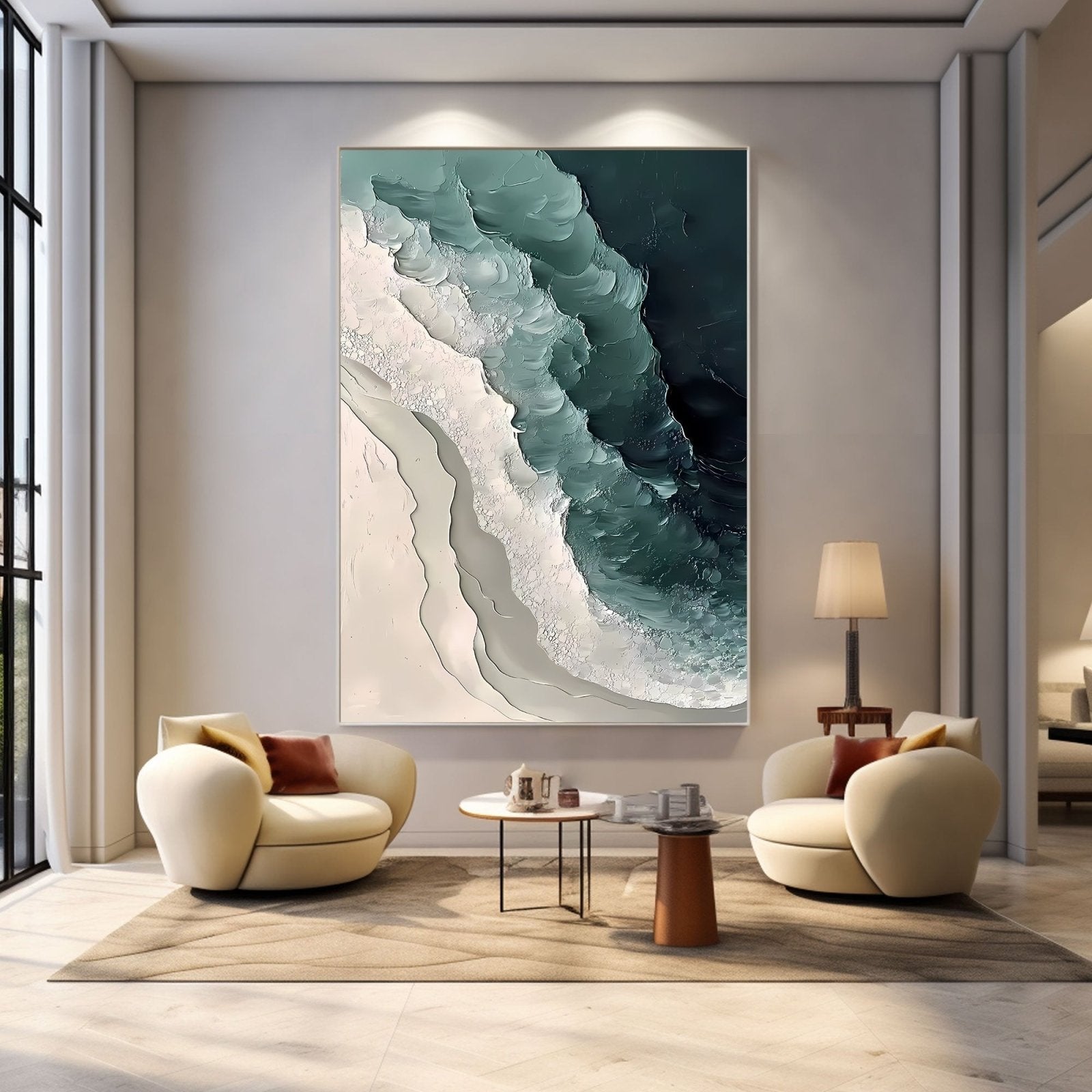 Abstract Painting "Welle Kraft”