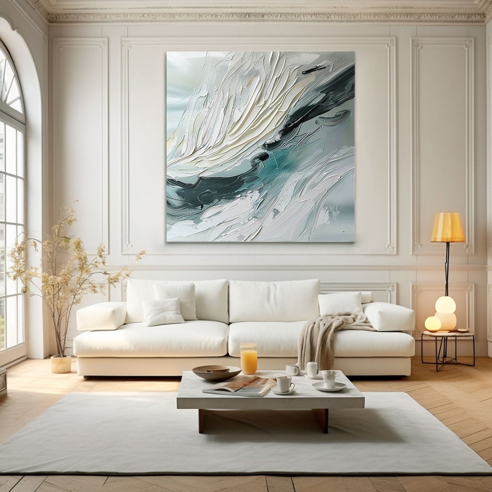 Abstract Painting "Whispering Waves of Serenity"