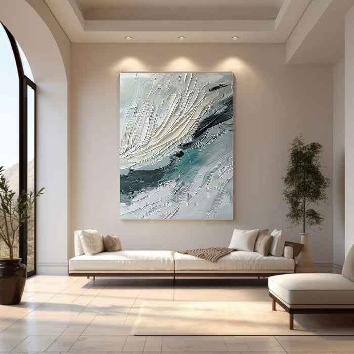 Abstract Painting "Whispering Waves of Serenity"