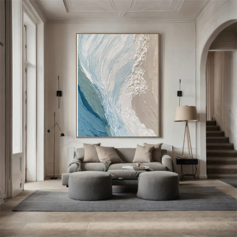 Abstract Textured Painting  "Pause"