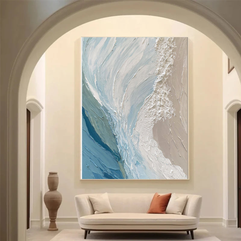 Abstract Textured Painting  "Pause"