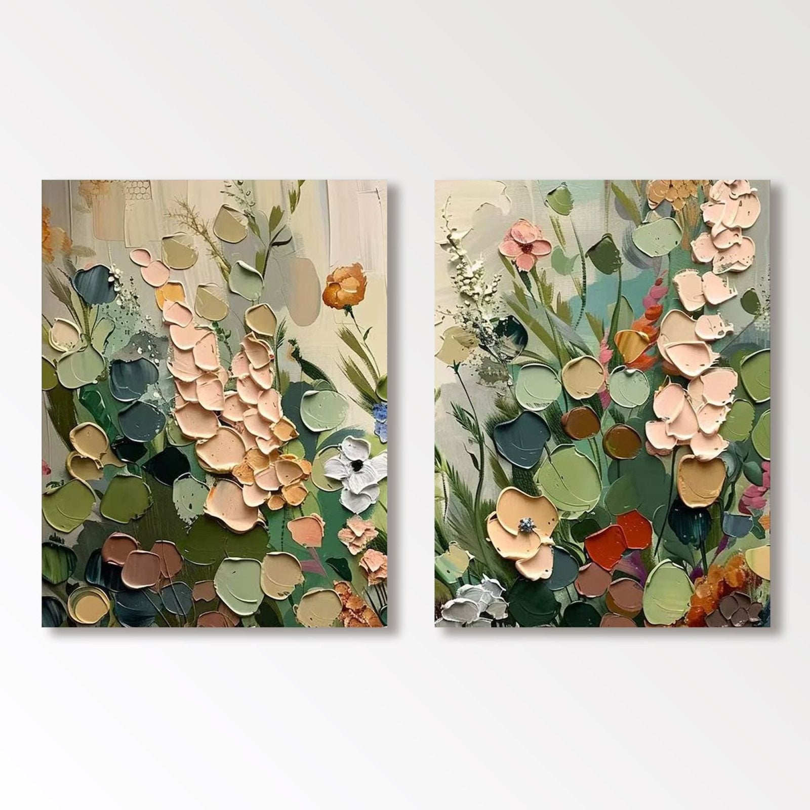 Colorful Painting "Jardín Interior”