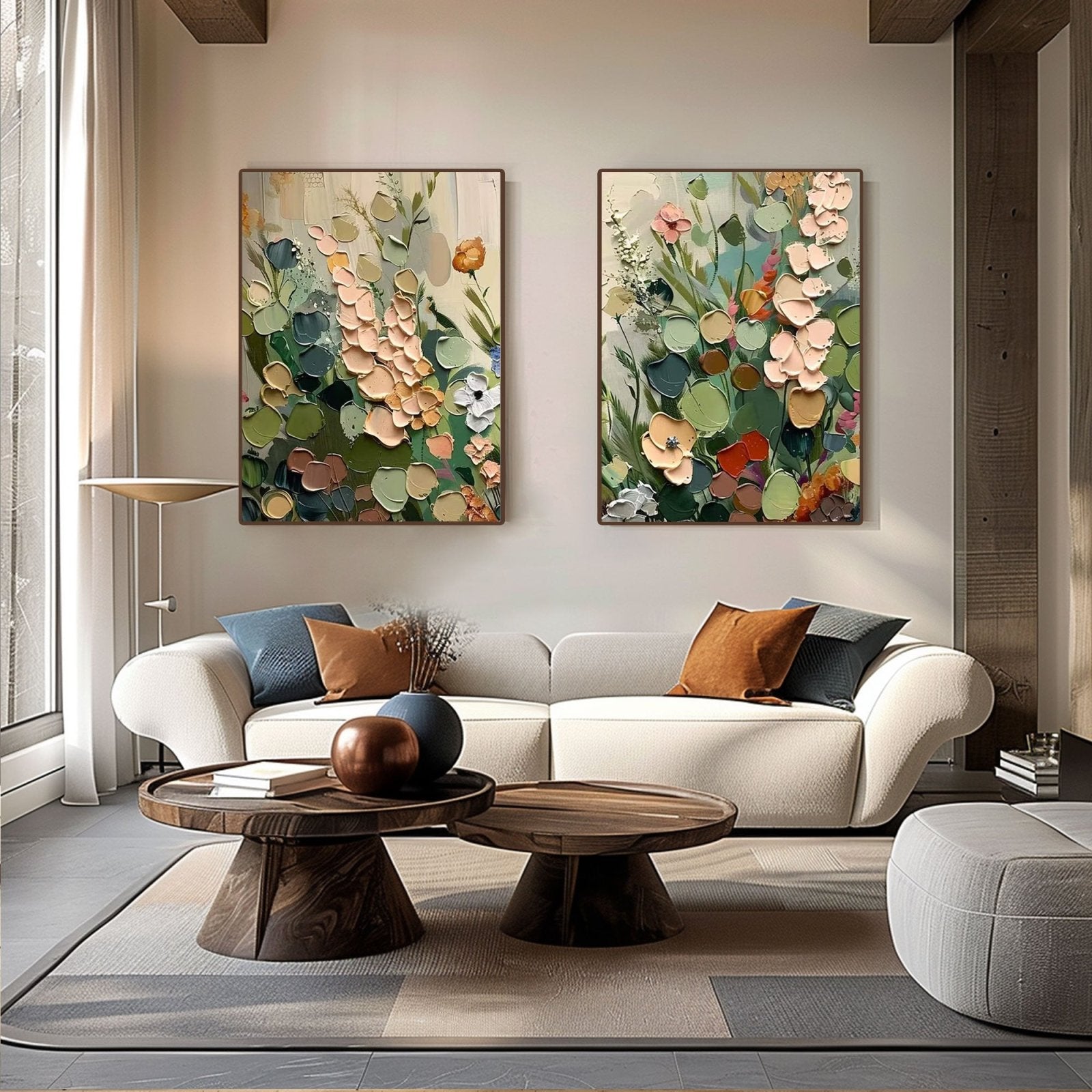 Colorful Painting "Jardín Interior”