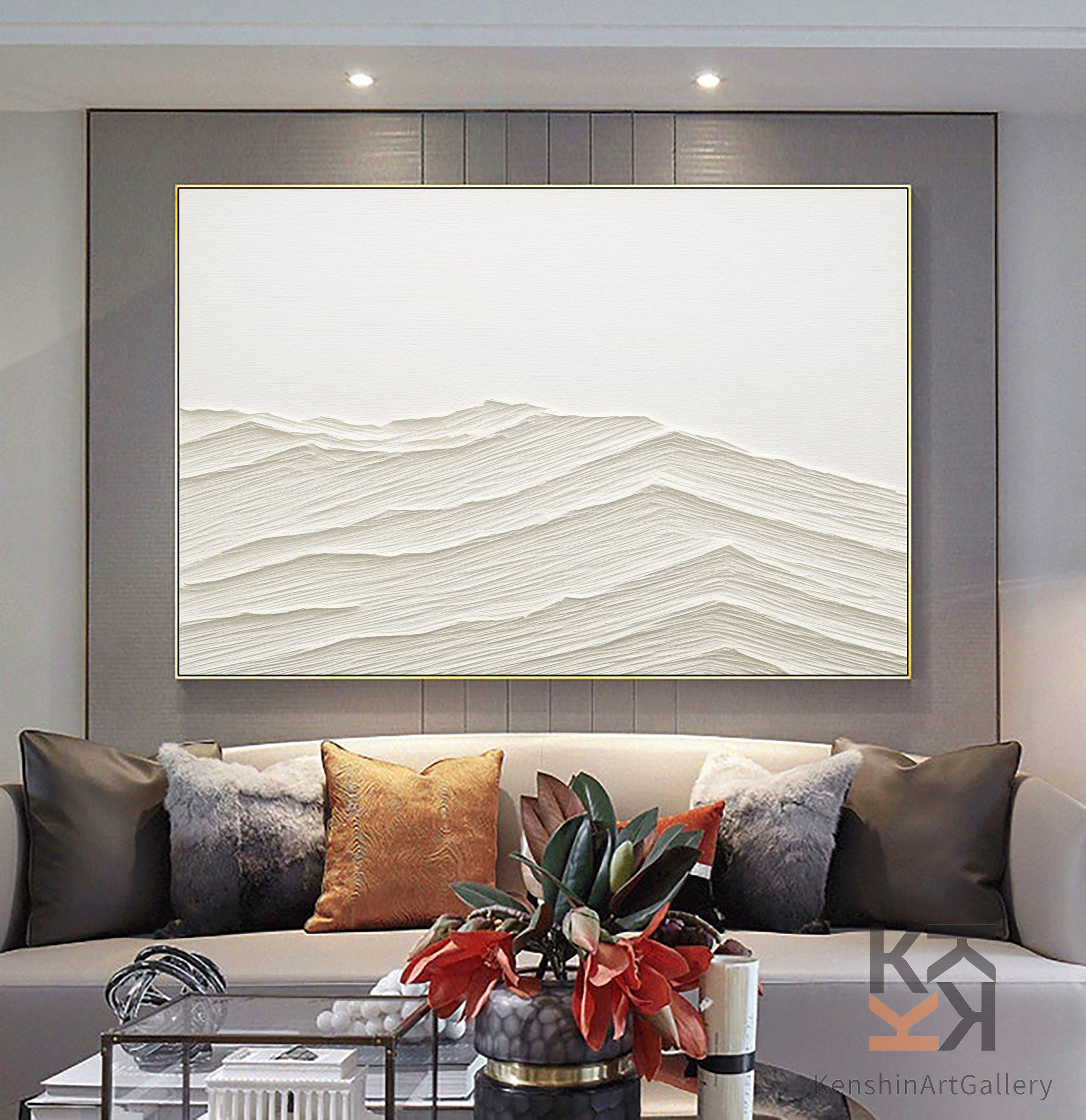 Plaster Art Minimalist Textured Painting #MM087