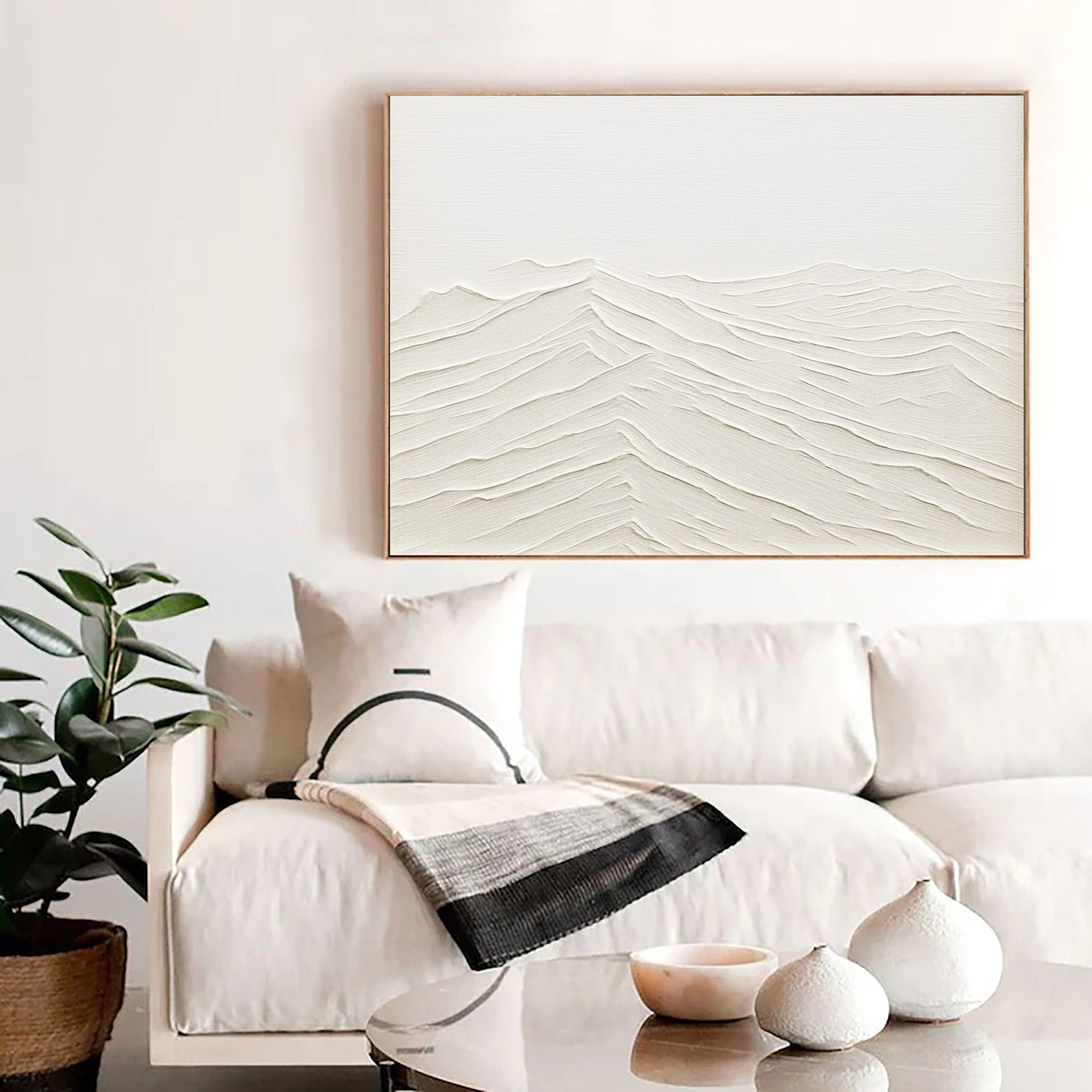 Plaster Art Minimalist Textured Painting #MM089