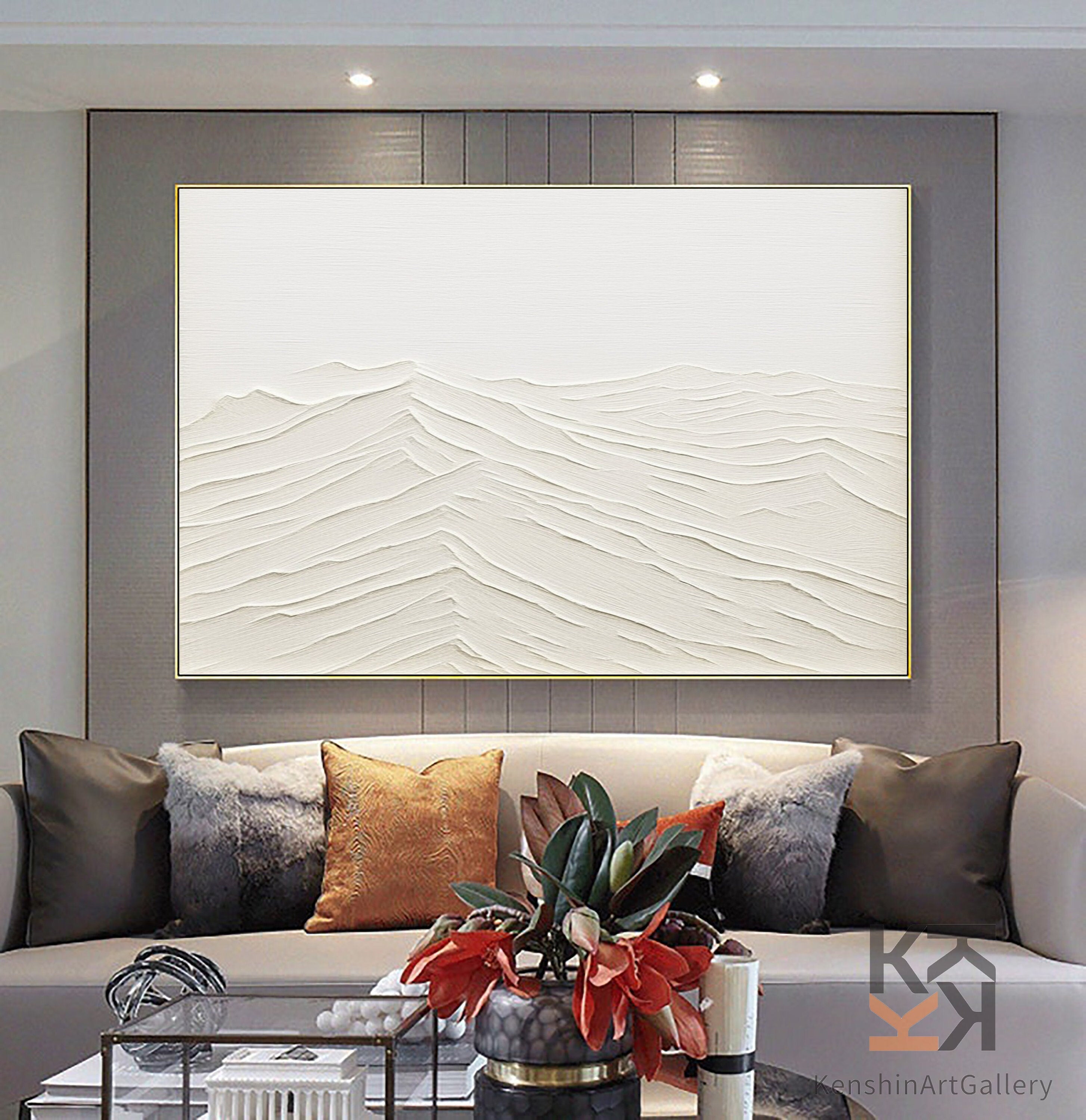 Plaster Art Minimalist Textured Painting #MM089