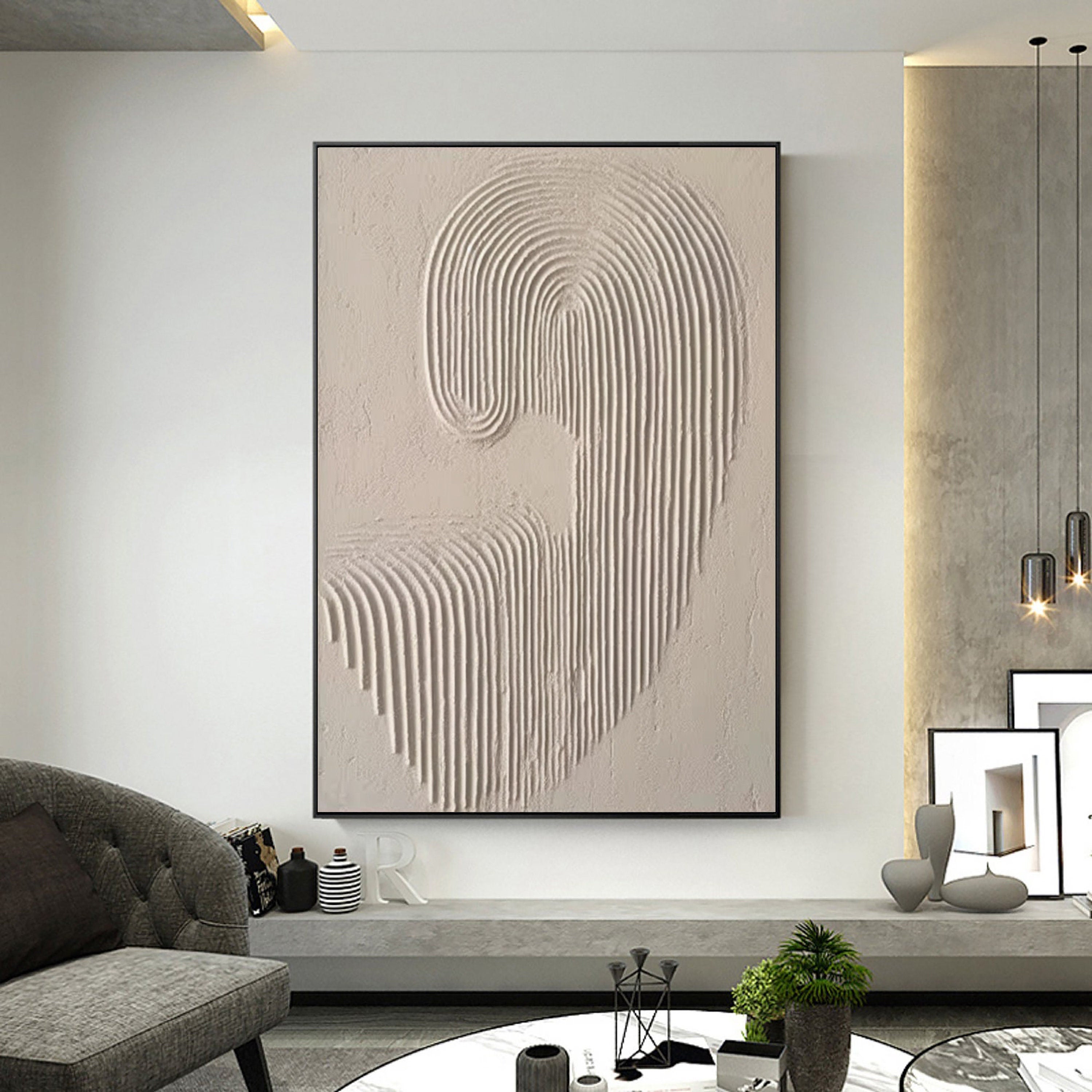 Beige & Brown Abstract #BB025