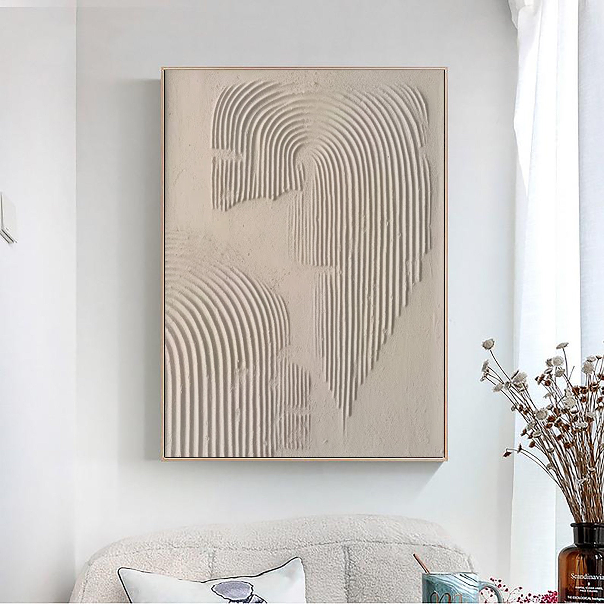 Beige & Brown Abstract #BB021
