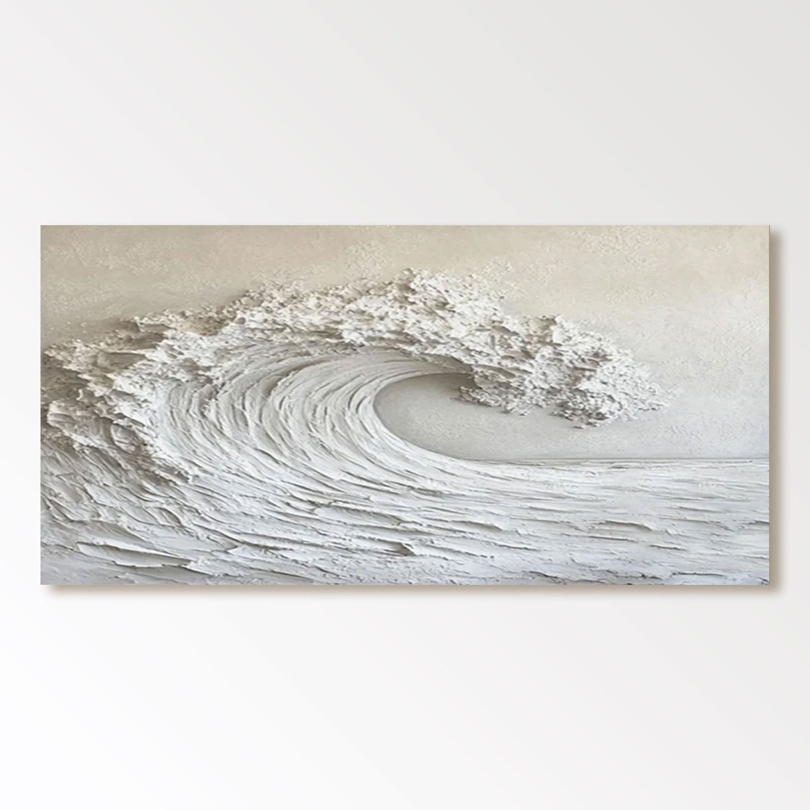 Plaster Painting "Blancéleste“