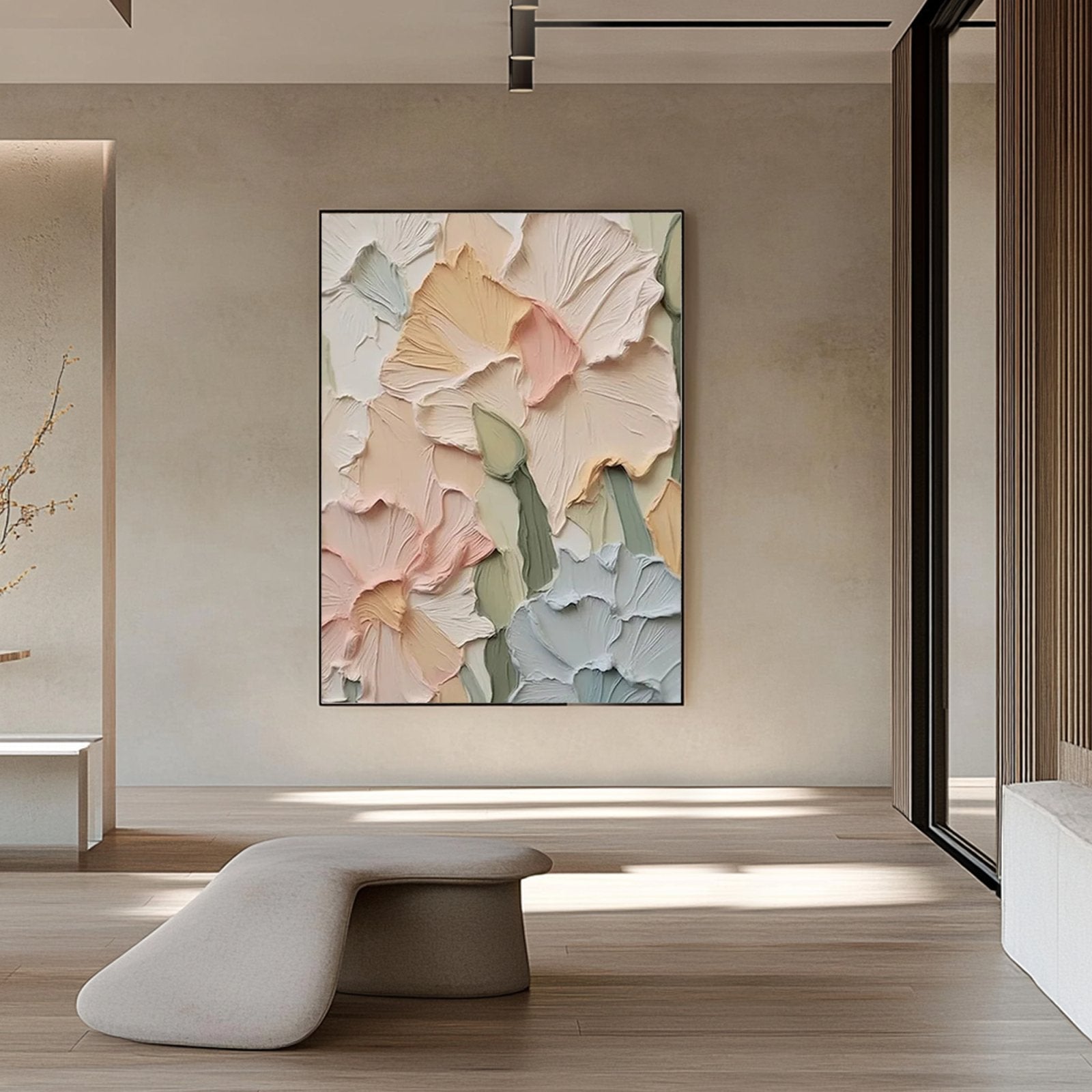 Plaster Painting "Élise Ivoire”