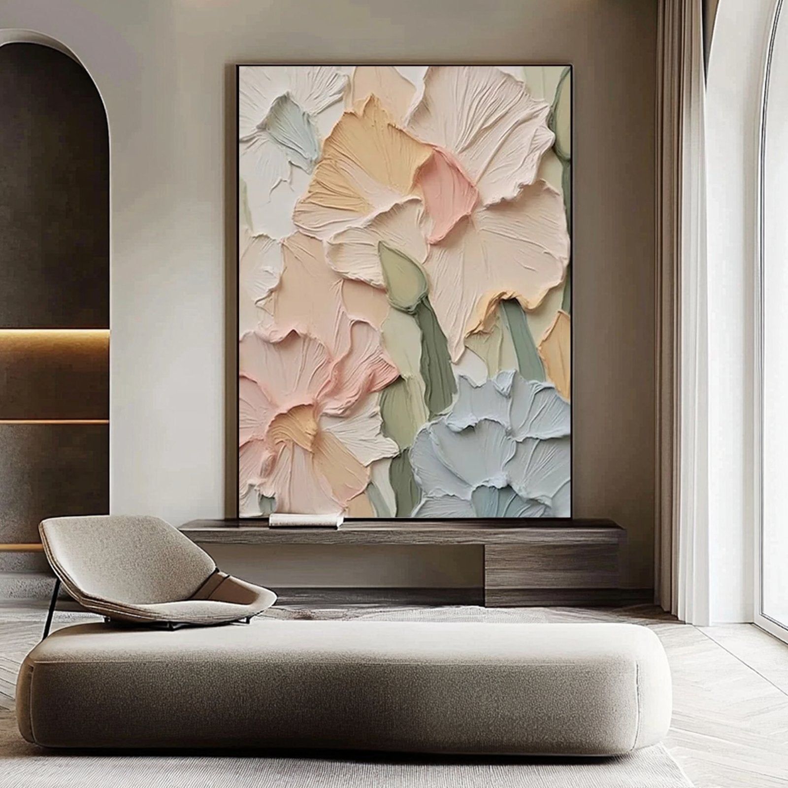 Plaster Painting "Élise Ivoire”