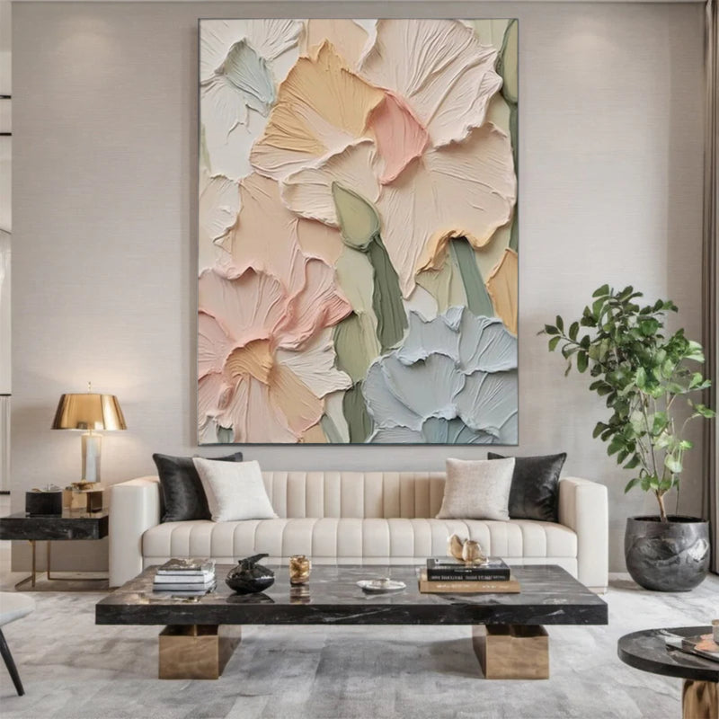 Plaster Painting "Élise Ivoire”