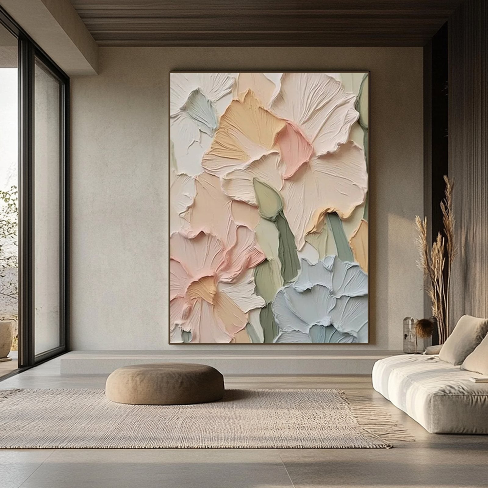 Plaster Painting "Élise Ivoire”