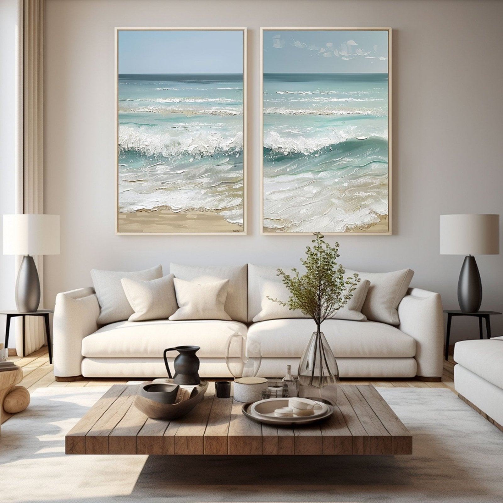 Plaster Painting  "Lovers' Tide"