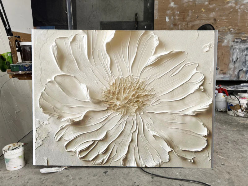 Plaster Painting "Pétalo Eterno”