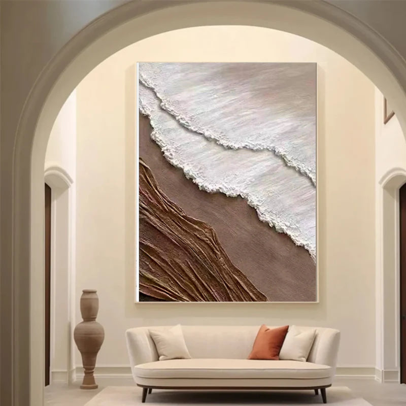 Plaster Painting "Seaside Embrace"