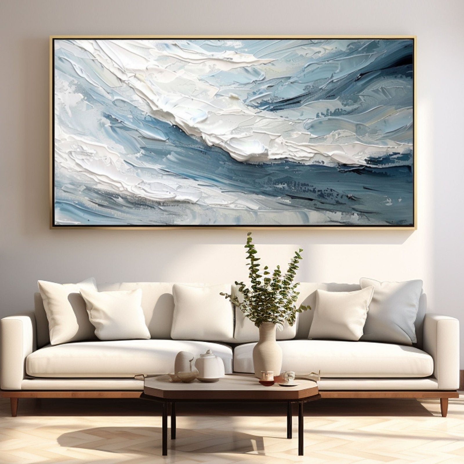 Plaster Painting "Serenity in Motion"