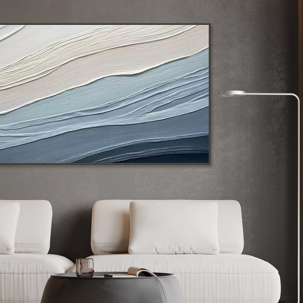 Abstract Painting "Serenity Waves"
