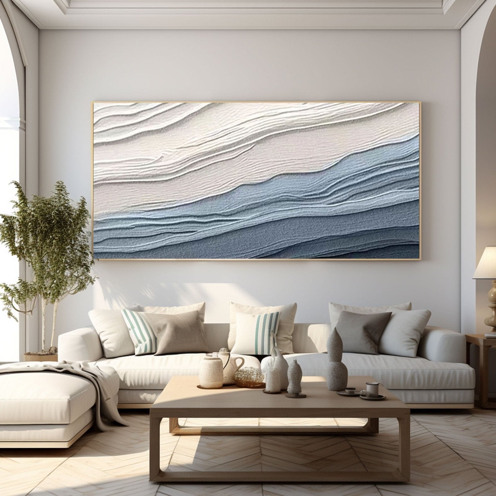 Abstract Painting "Serenity Waves"