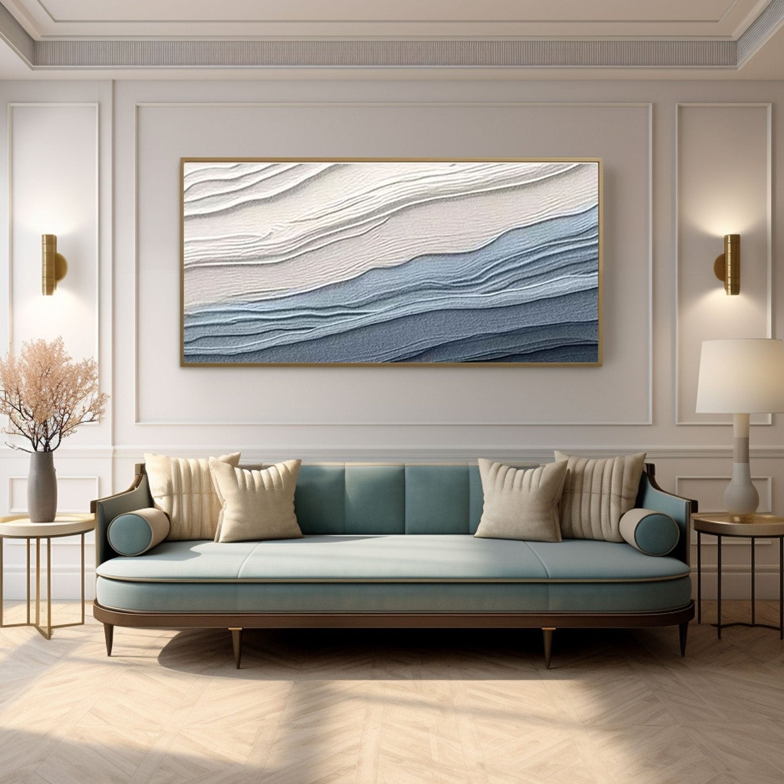 Abstract Painting "Serenity Waves"