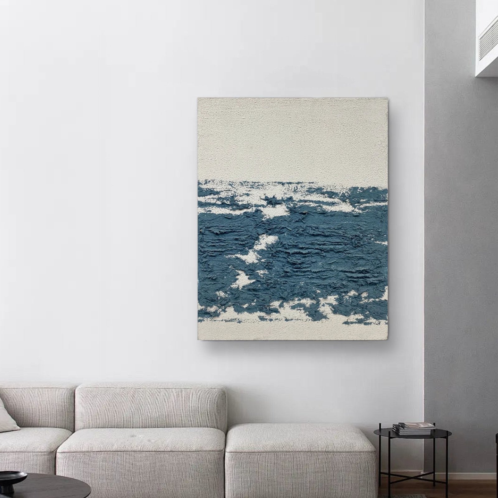 Plaster Textured Painting "Oceanic"