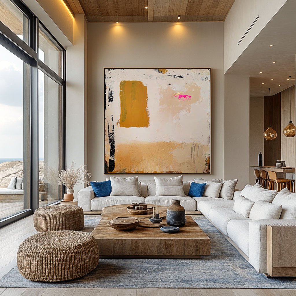 Plaster Wall Art "Carré d'Or"