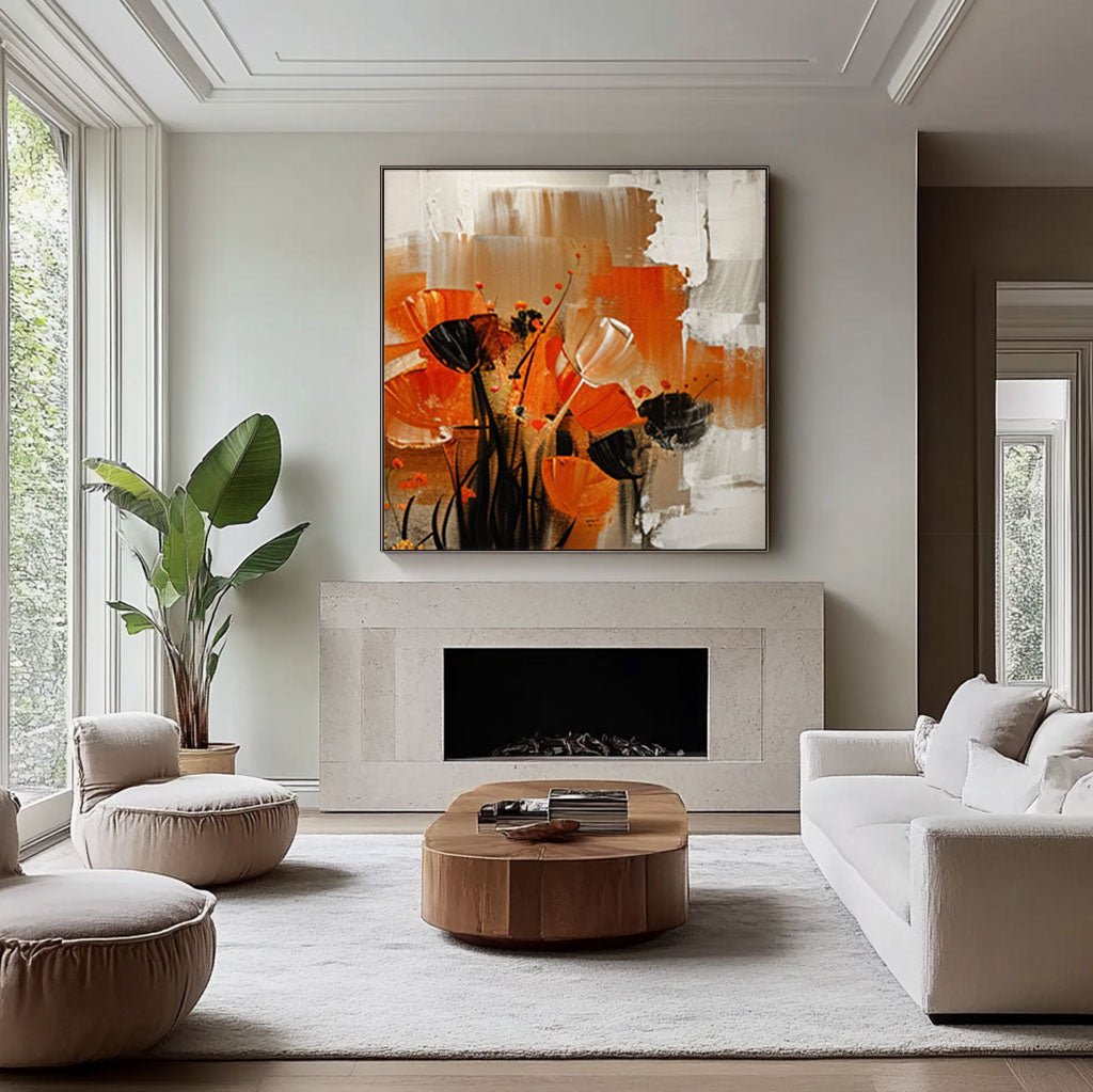 Plaster Wall Art "Chaleur Florale"
