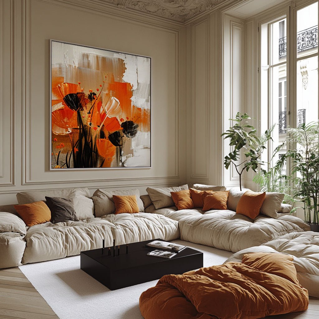 Plaster Wall Art "Chaleur Florale"
