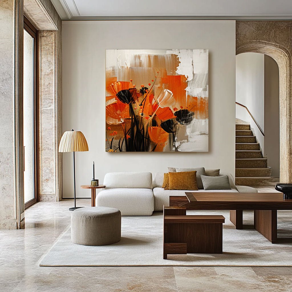 Plaster Wall Art "Chaleur Florale"
