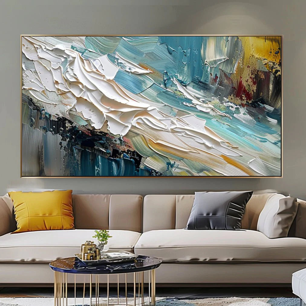 Plaster Wall Art "Waves of Passion"