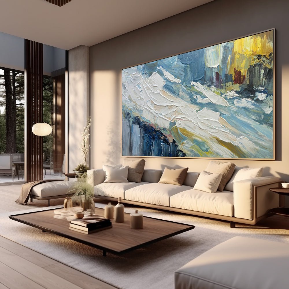 Plaster Wall Art "Waves of Passion"