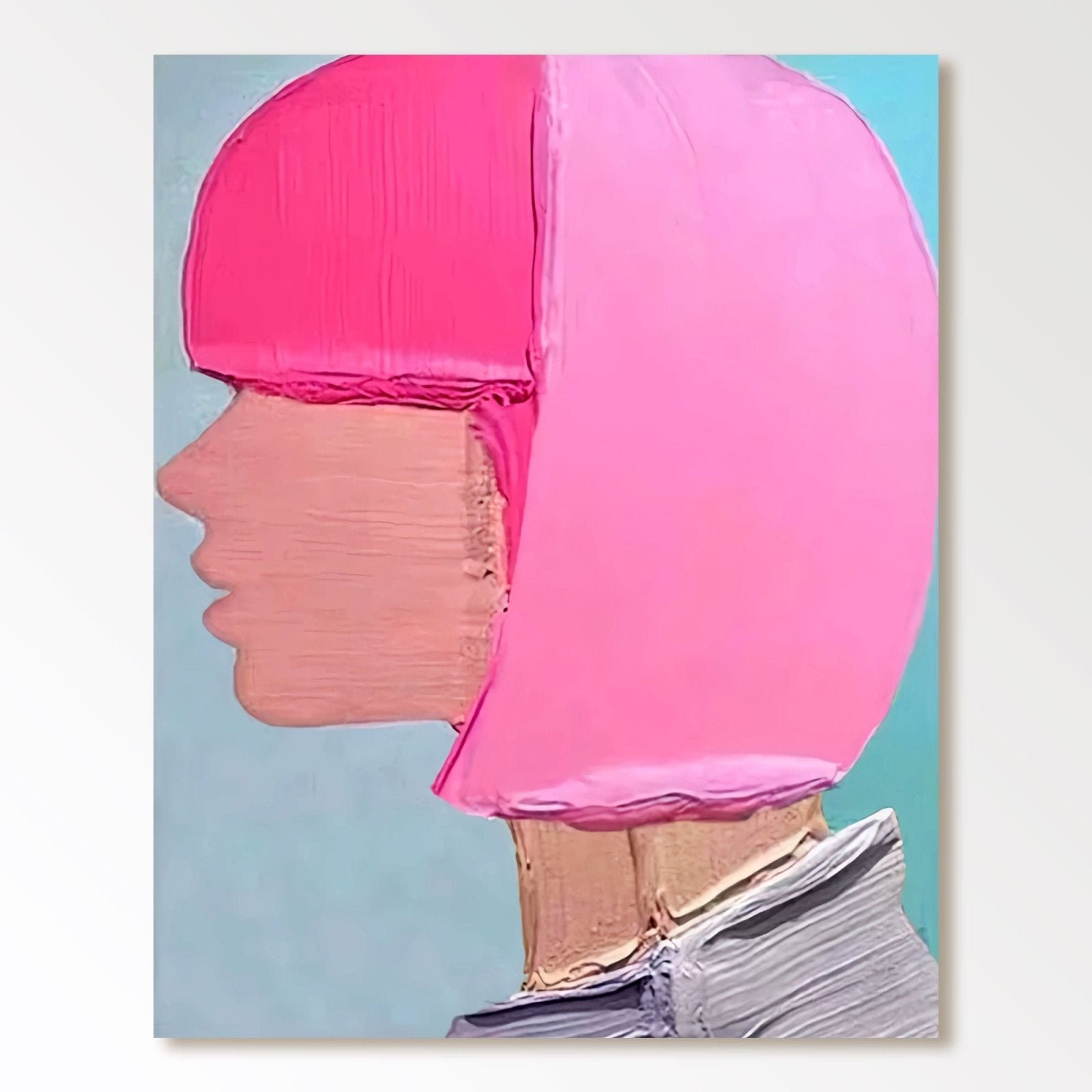 Textured Painting "Neon Muse"