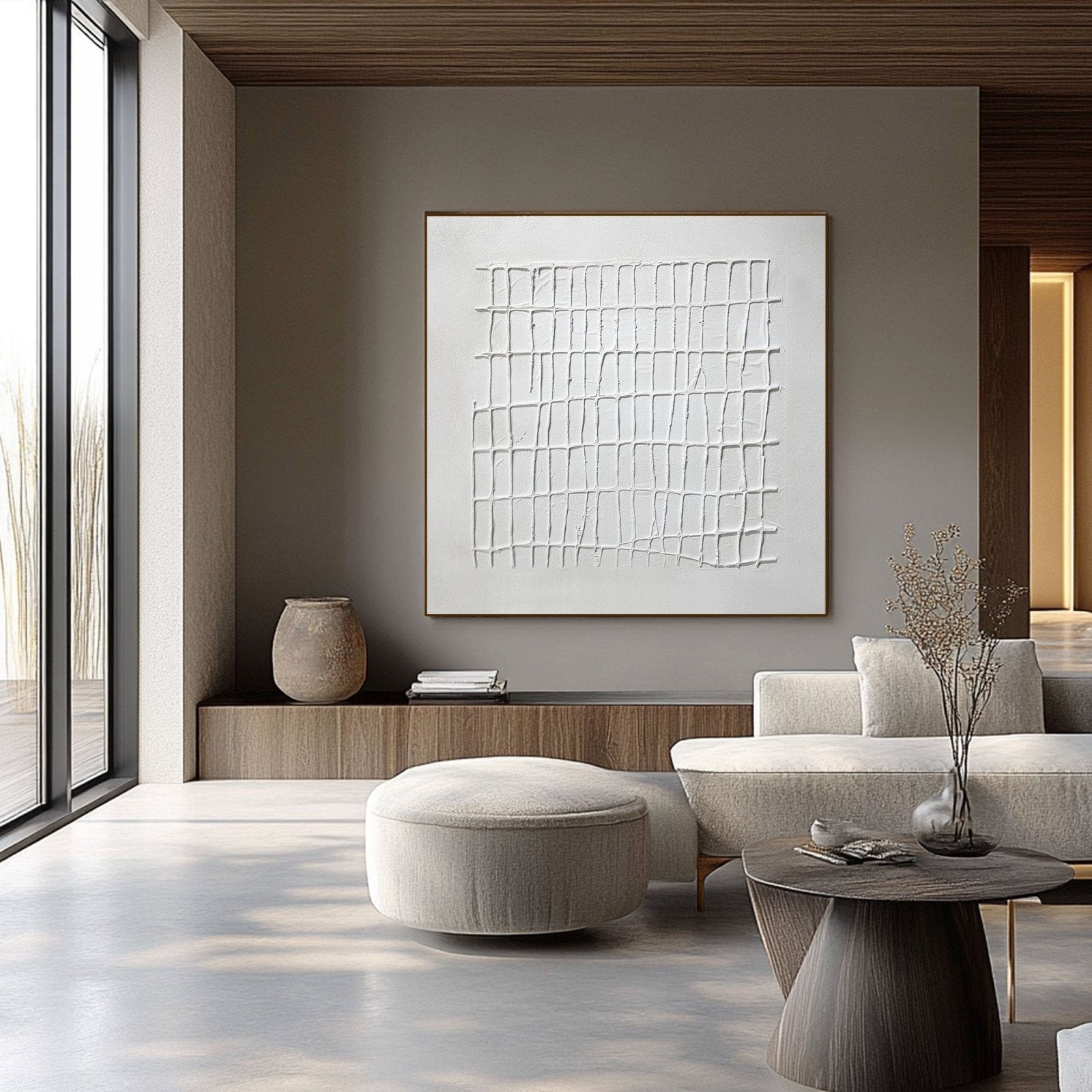 Wabi Sabi Painting "Interwoven Silence”