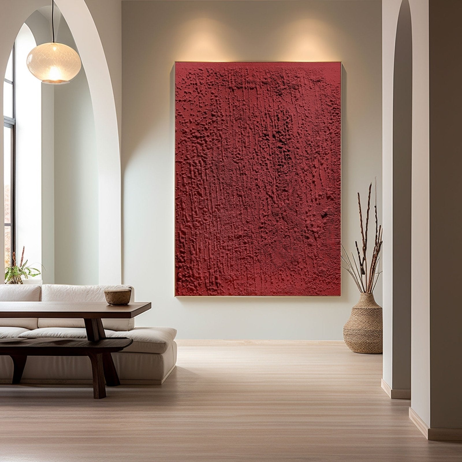 Wabi Sabi Painting "Feu Intérieur“