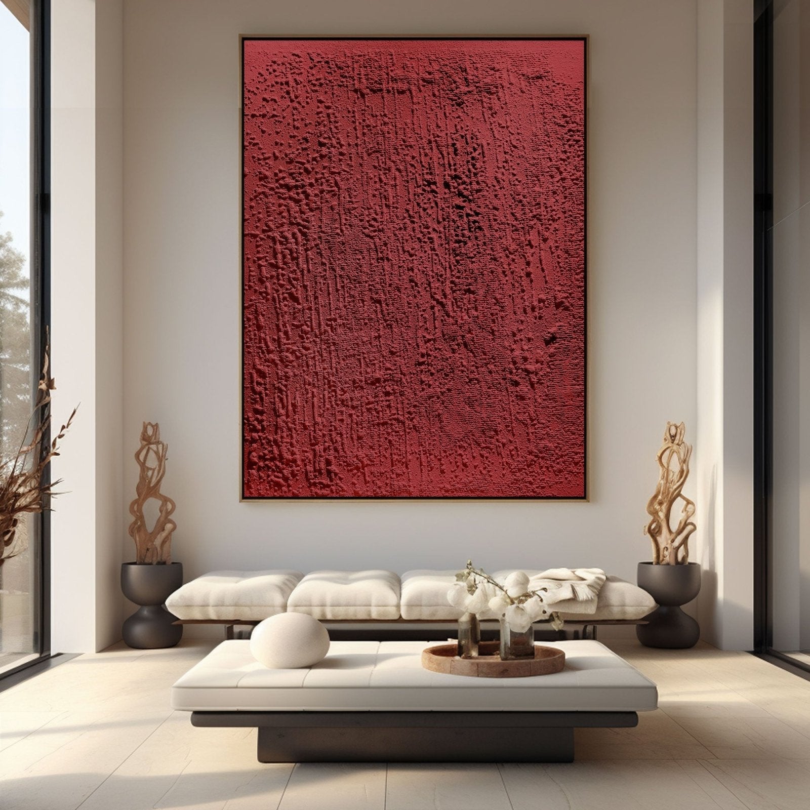 Wabi Sabi Painting "Feu Intérieur“