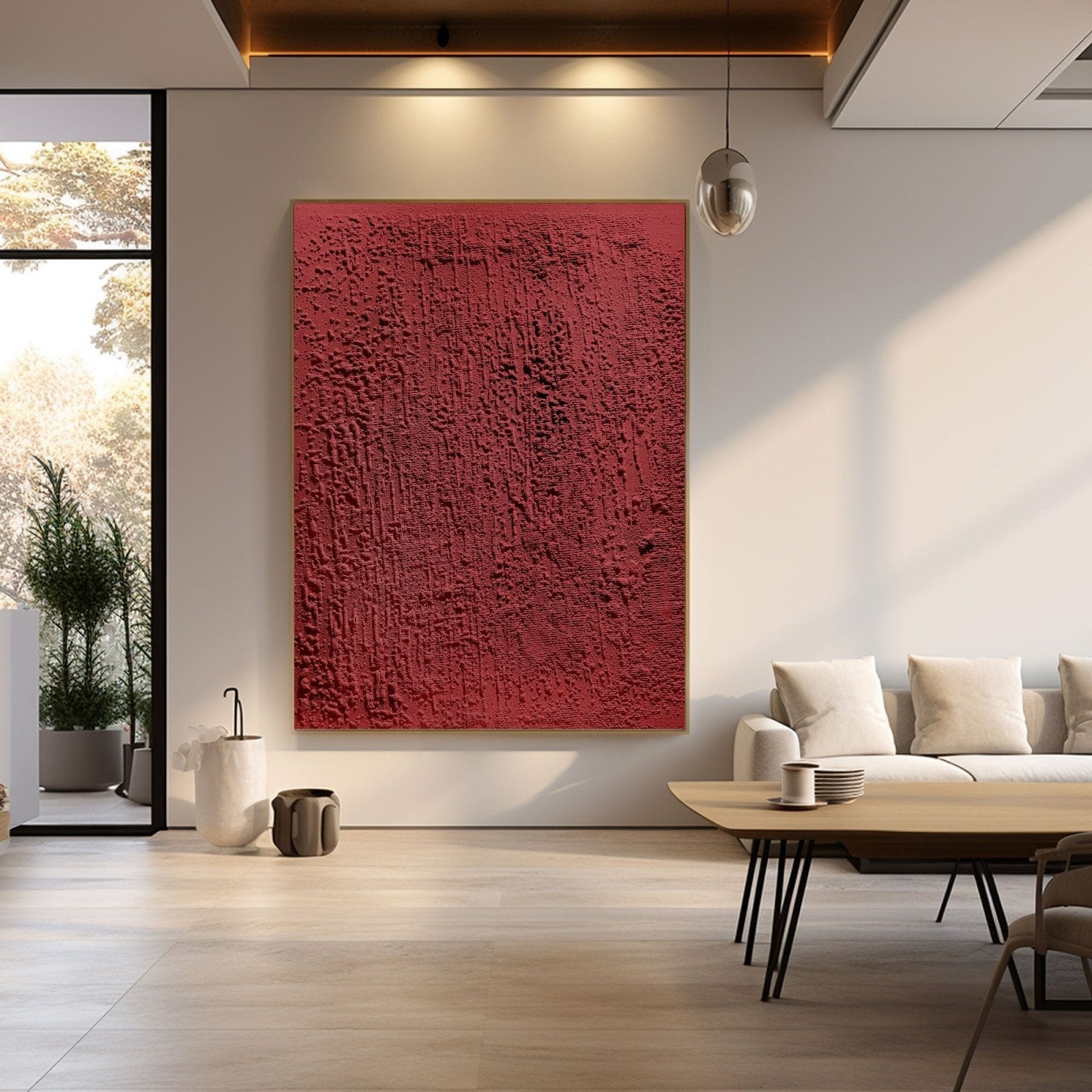 Wabi Sabi Painting "Feu Intérieur“