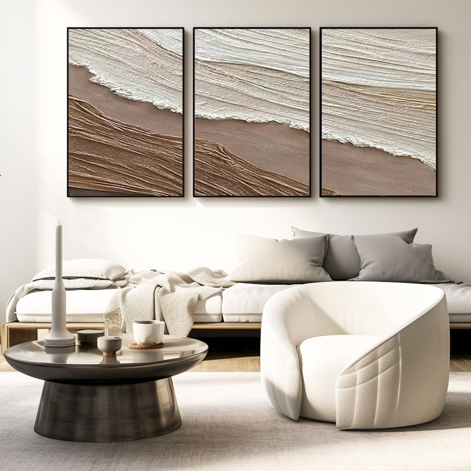 Wabi Sabi Painting "Flujo Quieto"
