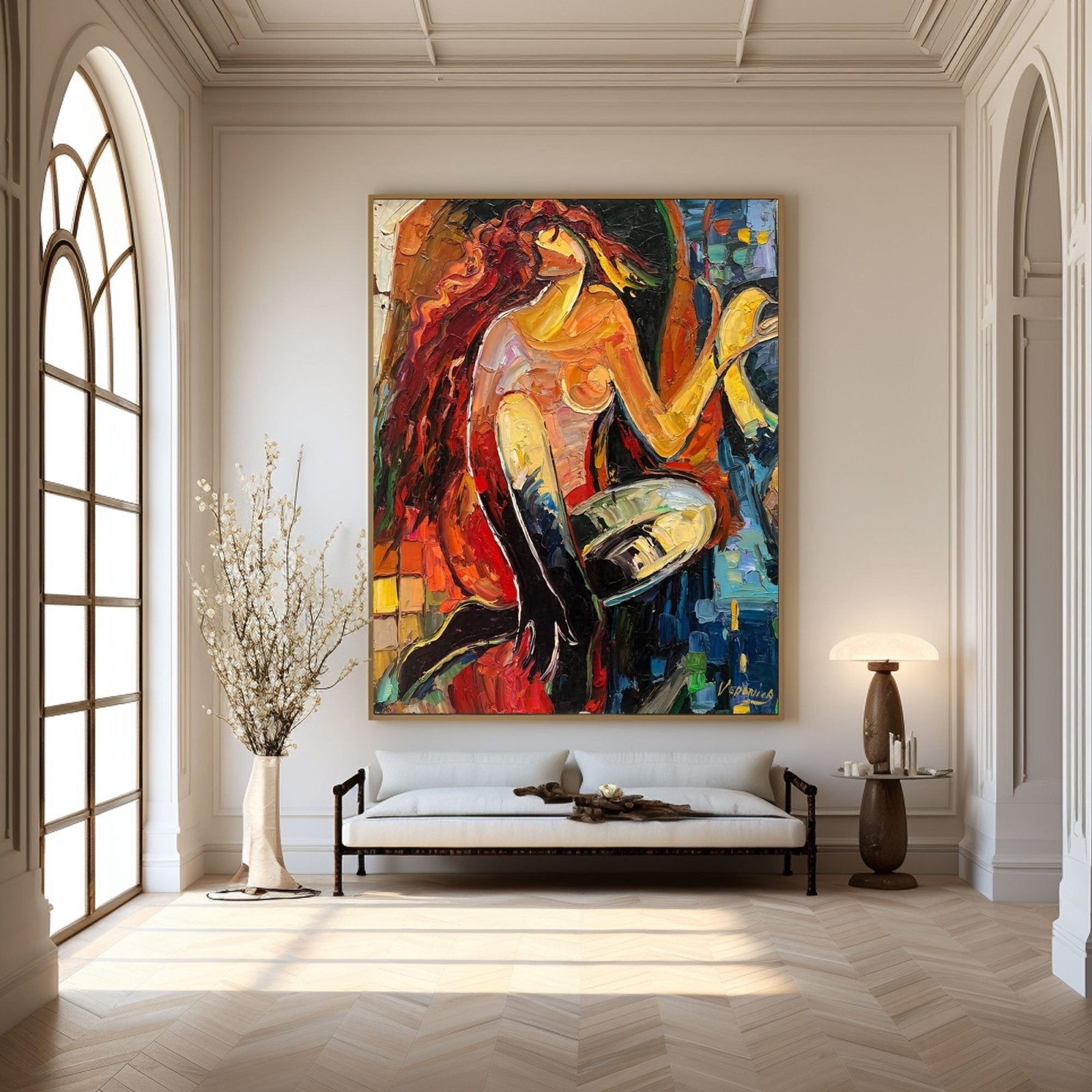 Wabi Sabi Painting "Fuego Libre“