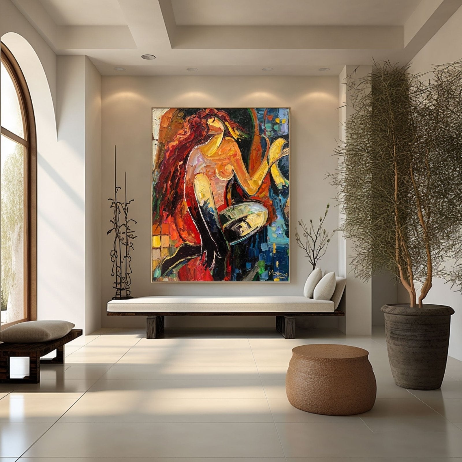 Wabi Sabi Painting "Fuego Libre“