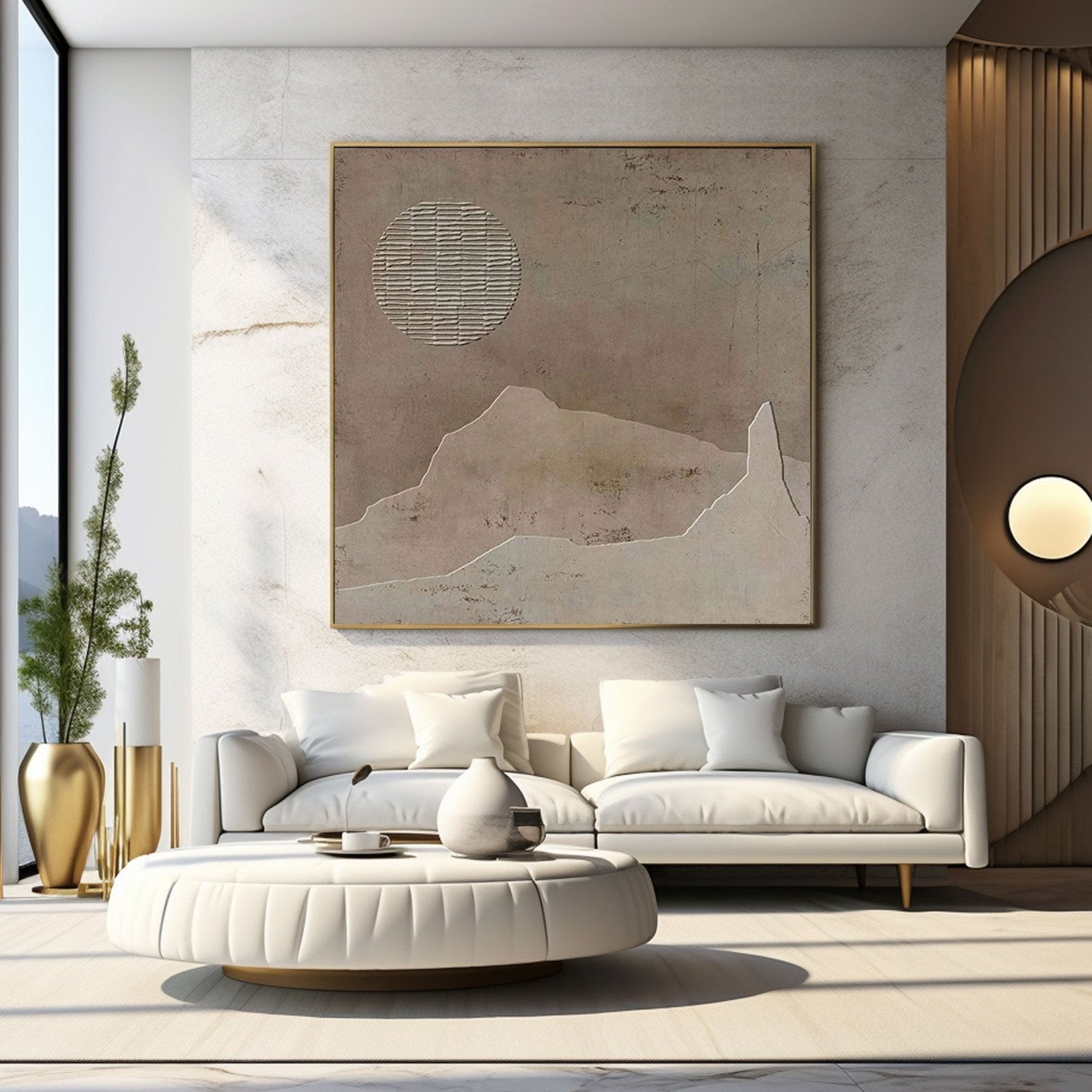 Wabi Sabi Painting "Lunaris"