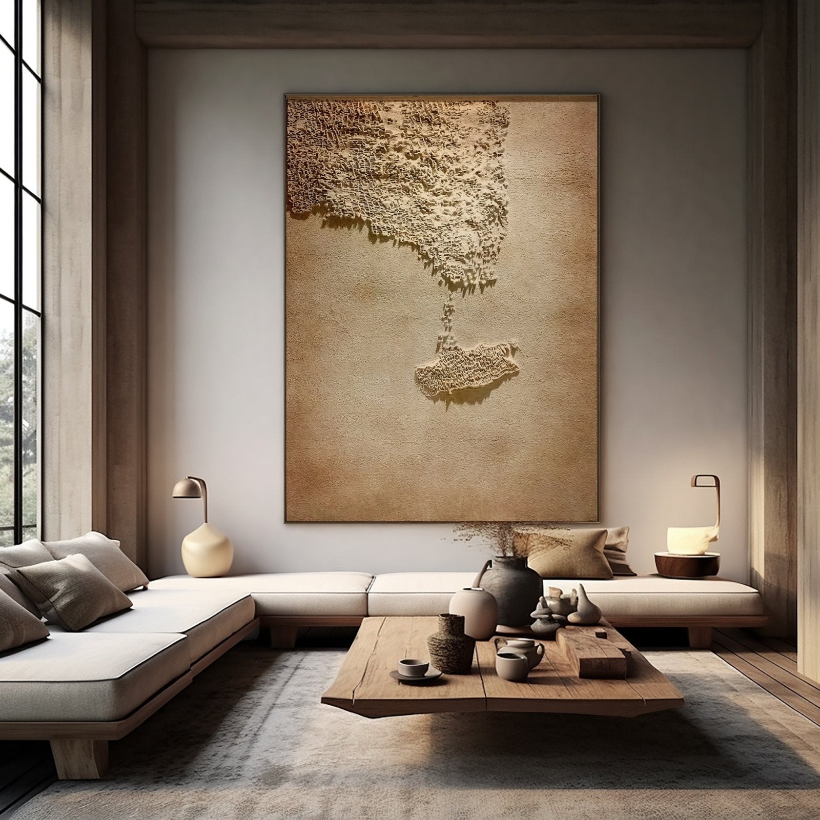 Wabi Sabi Painting "Ombre Évanescente“