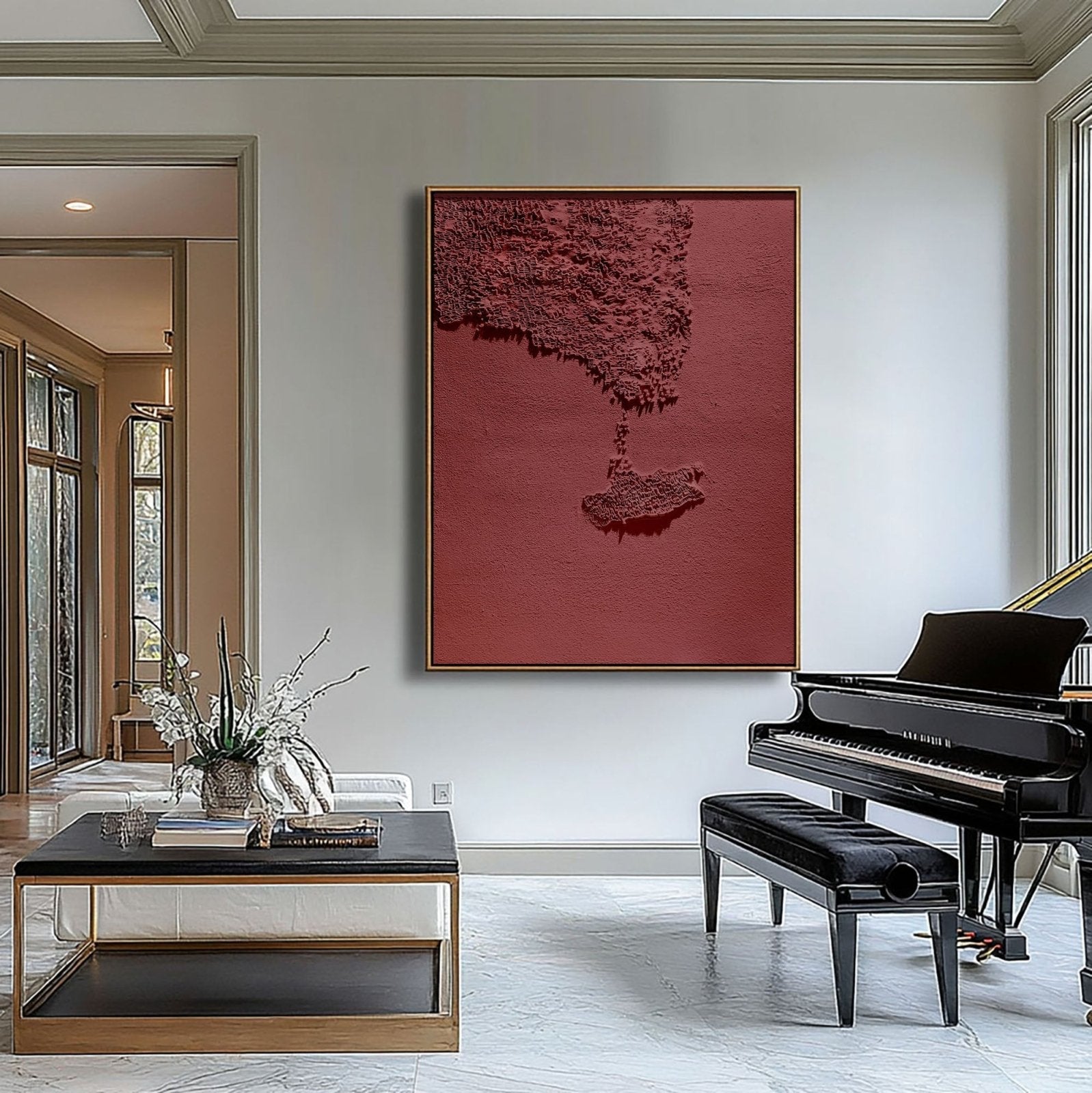 Wabi Sabi Painting "Ombre Persistante“