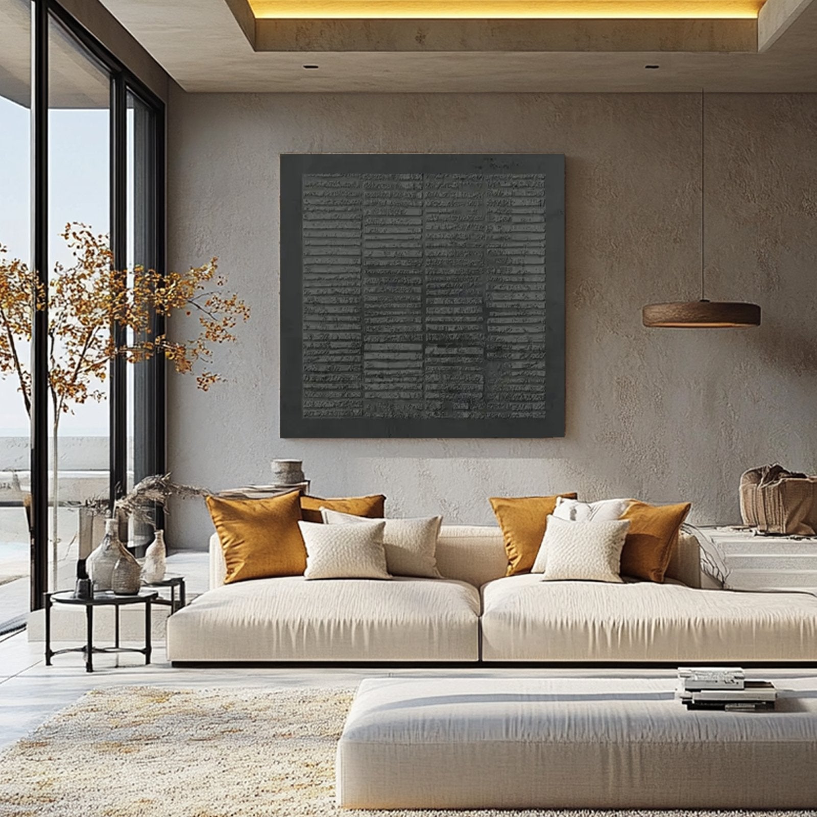Wabi Sabi Painting "Romain Grisaille”
