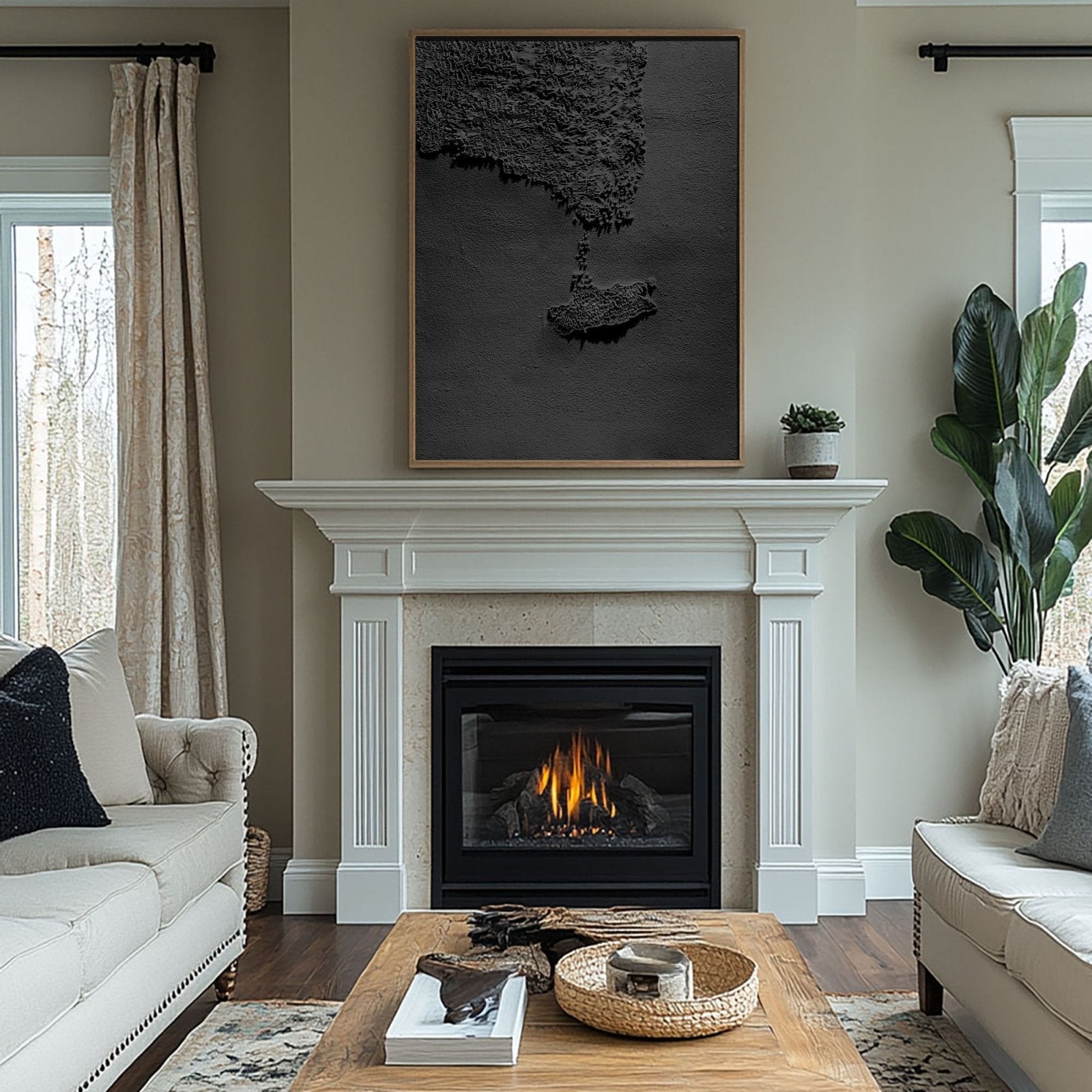 Wabi Sabi Painting "Schaduw Stad“