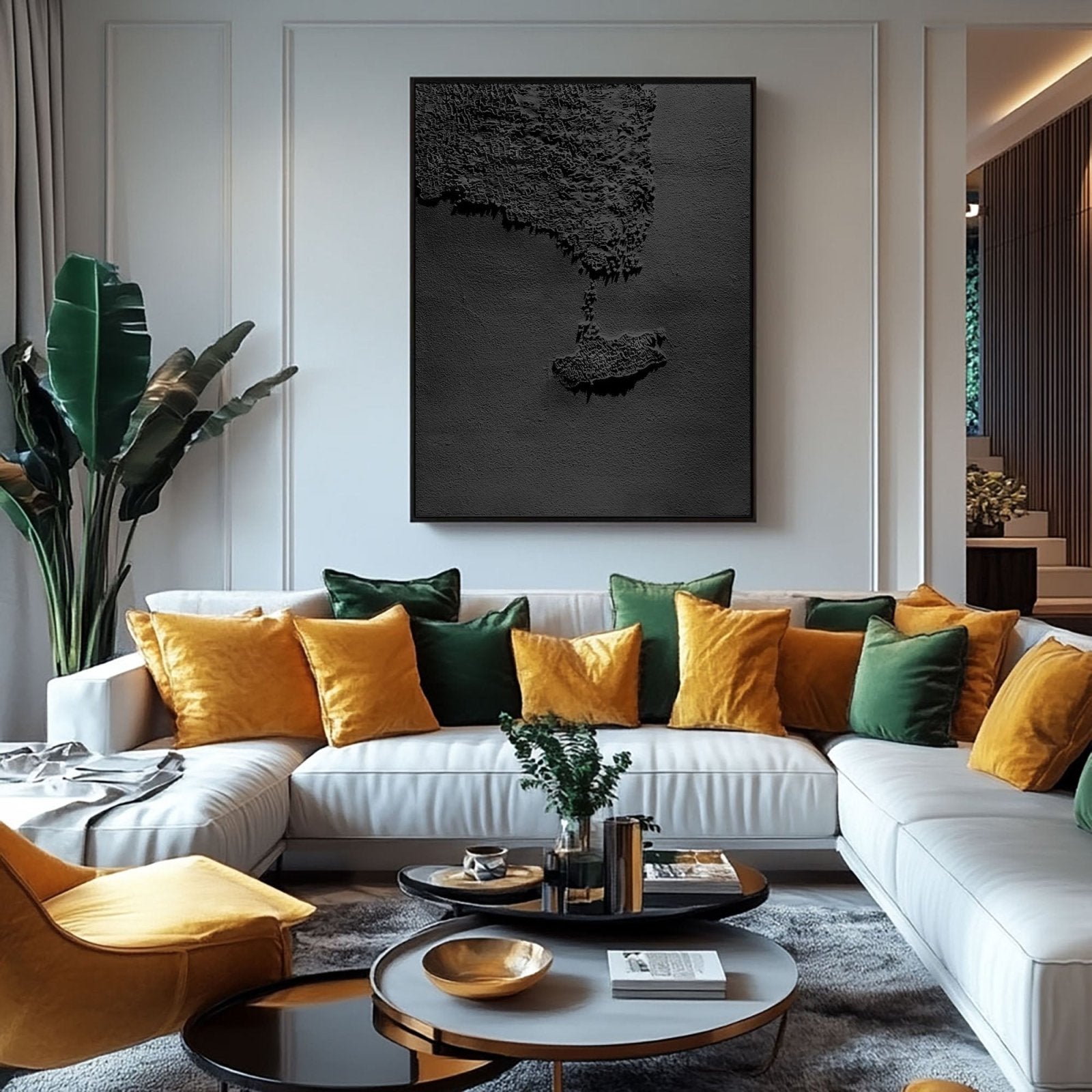 Wabi Sabi Painting "Schaduw Stad“
