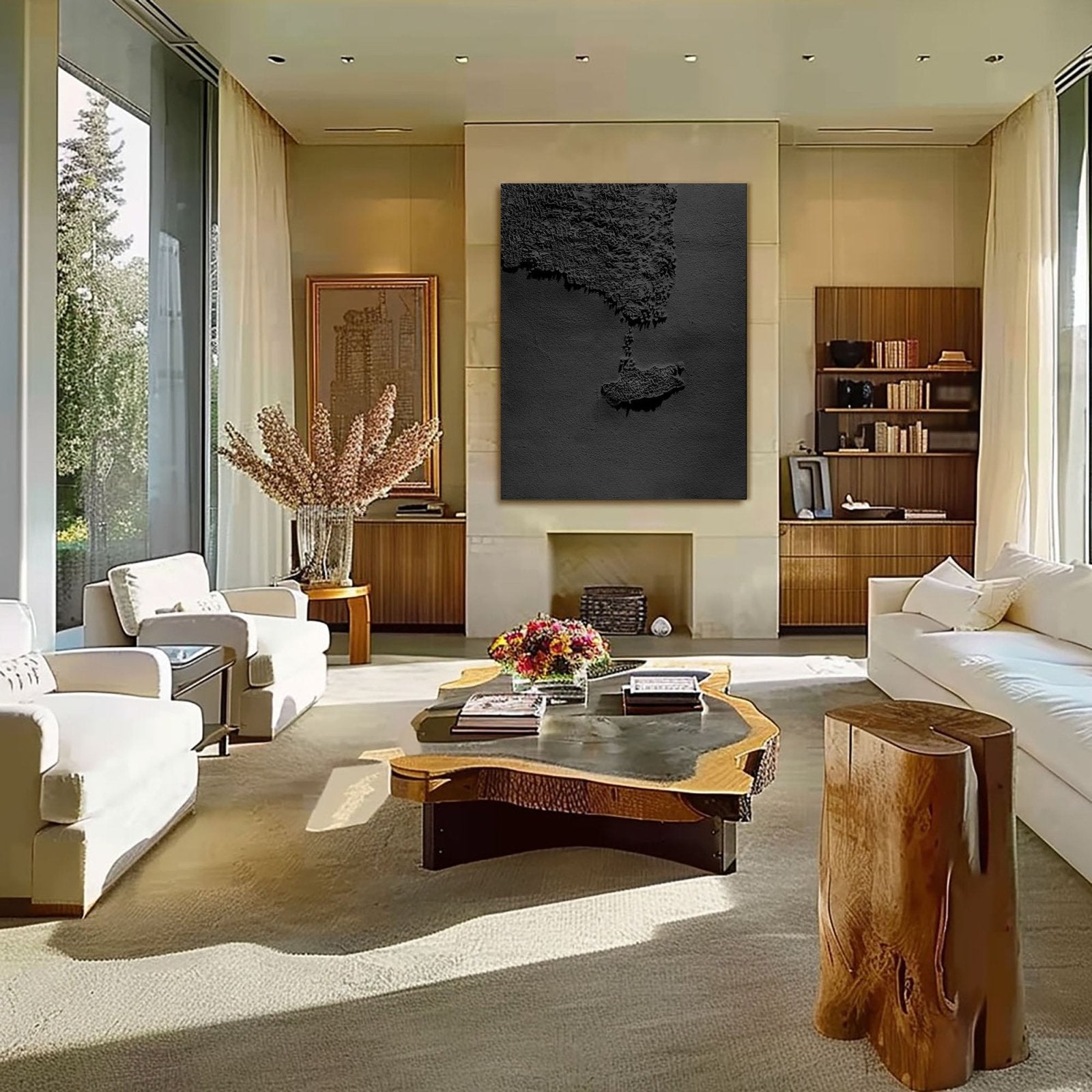 Wabi Sabi Painting "Schaduw Stad“