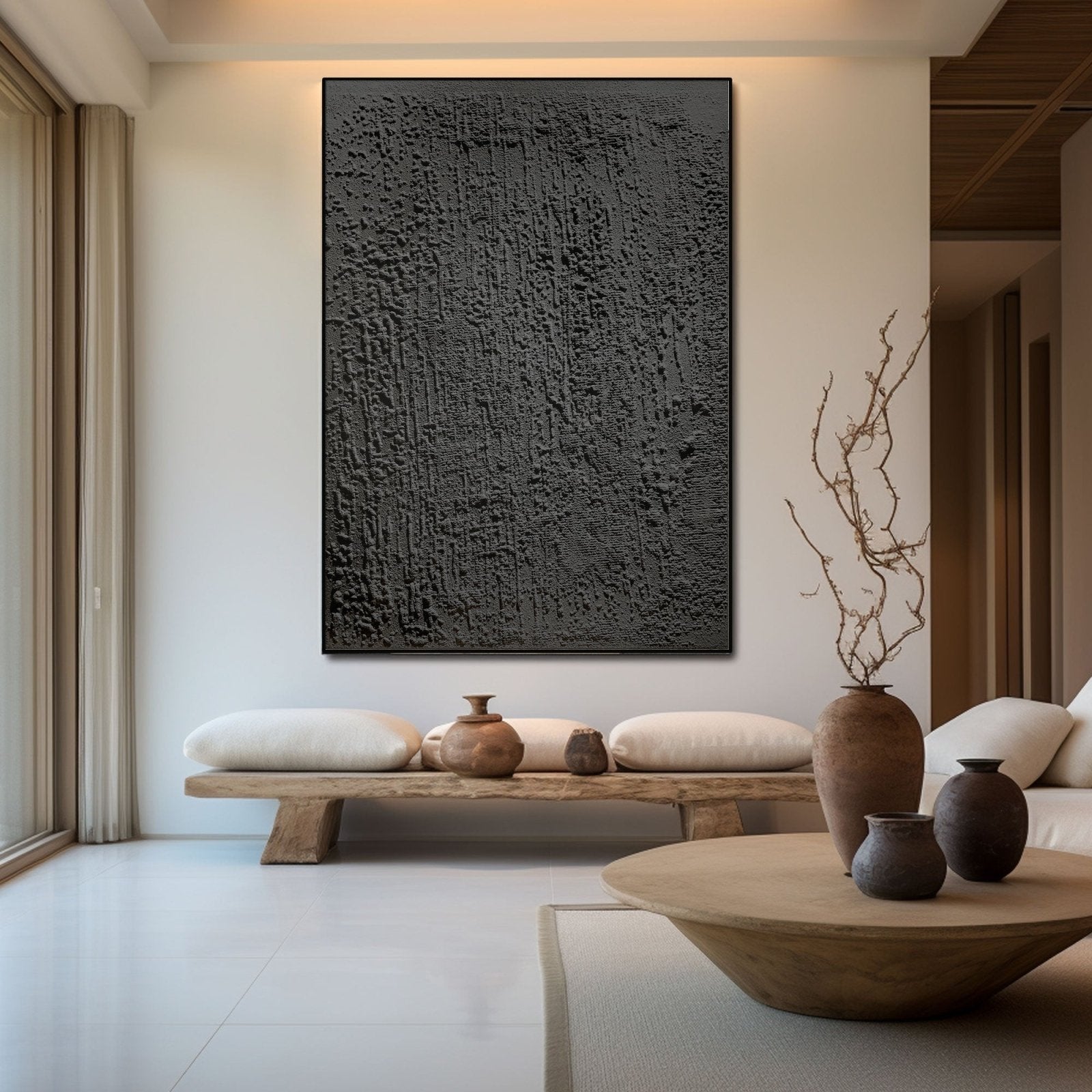 Wabi Sabi Painting "Silence Profond“