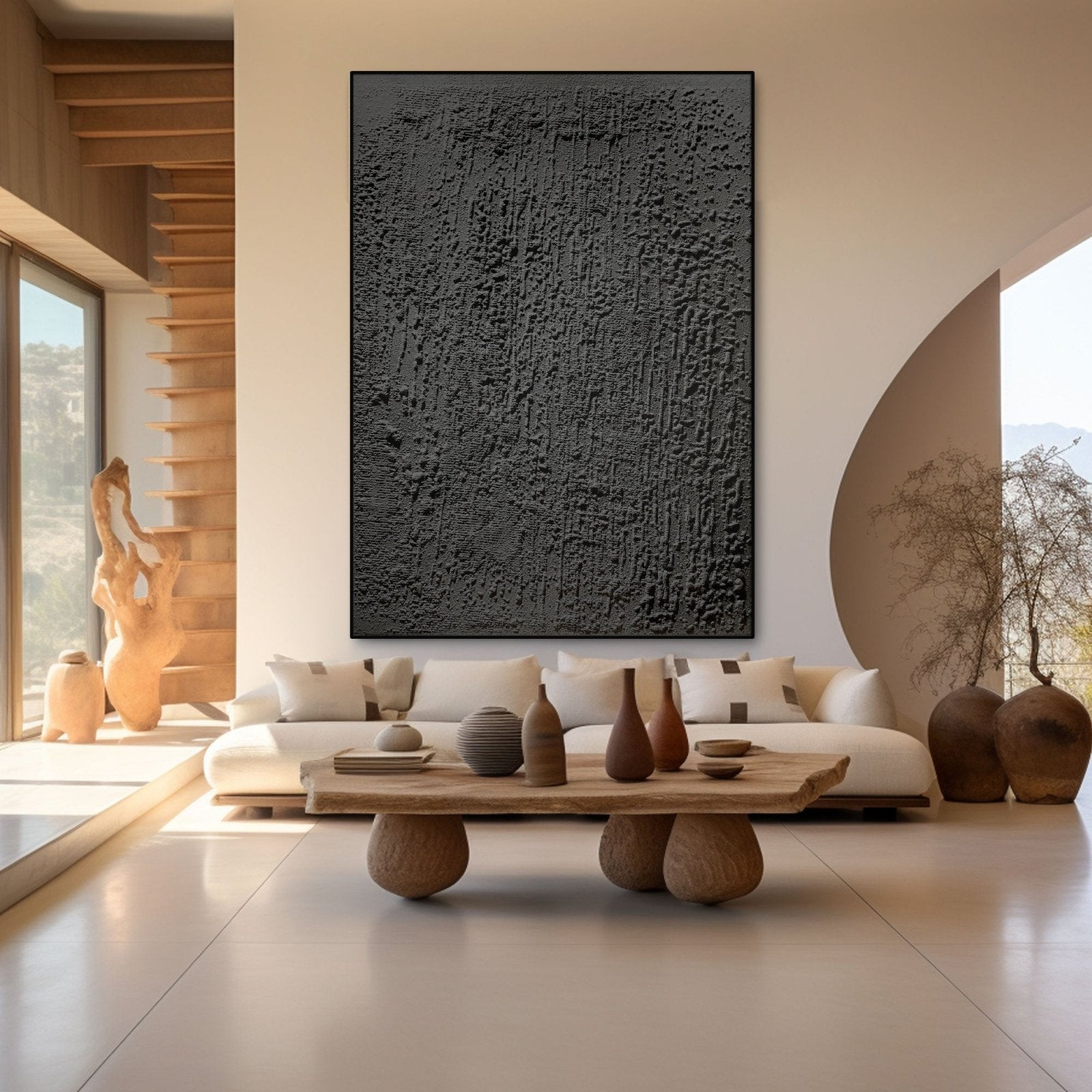 Wabi Sabi Painting "Silence Profond“