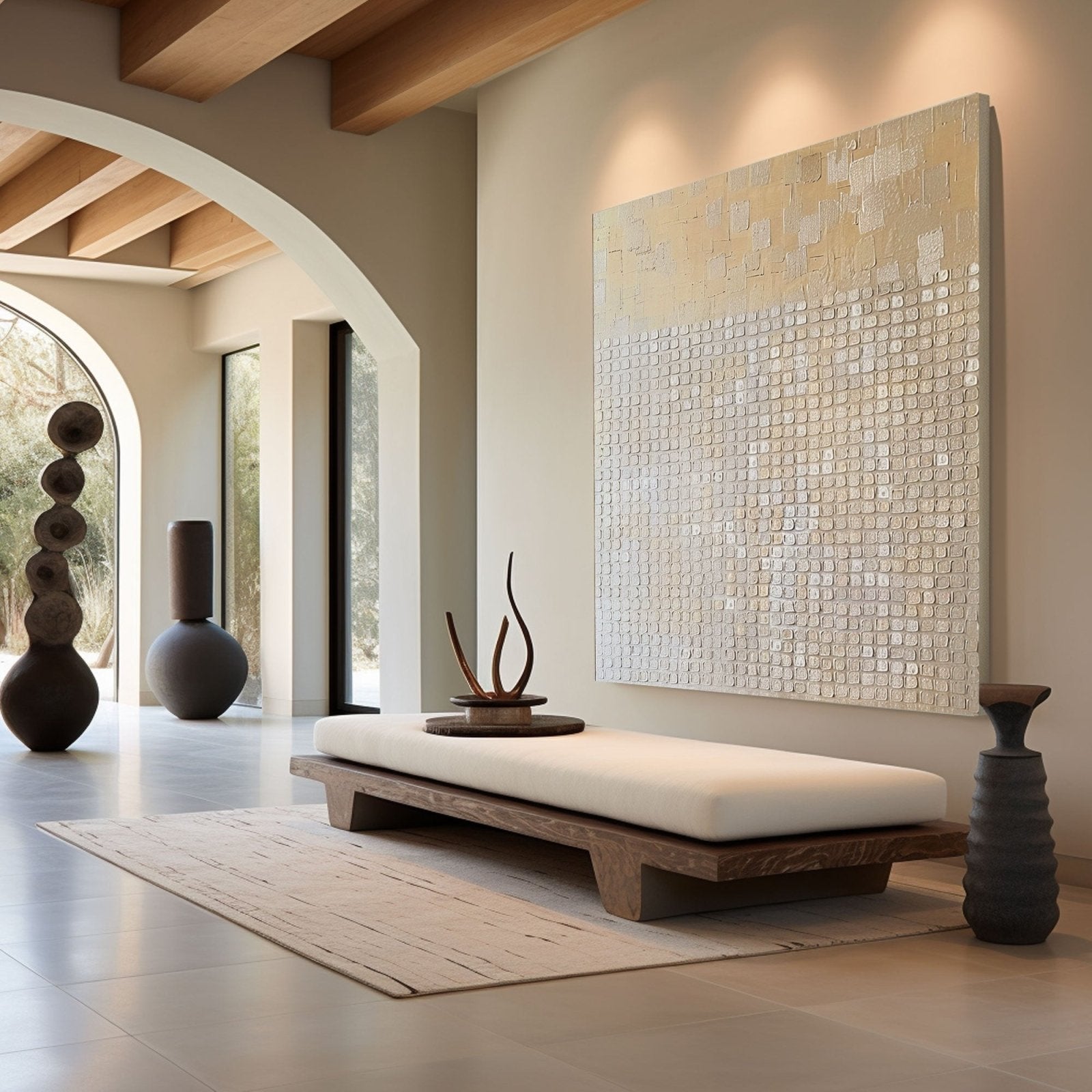Wabi Sabi Painting "Subtle Symphony"