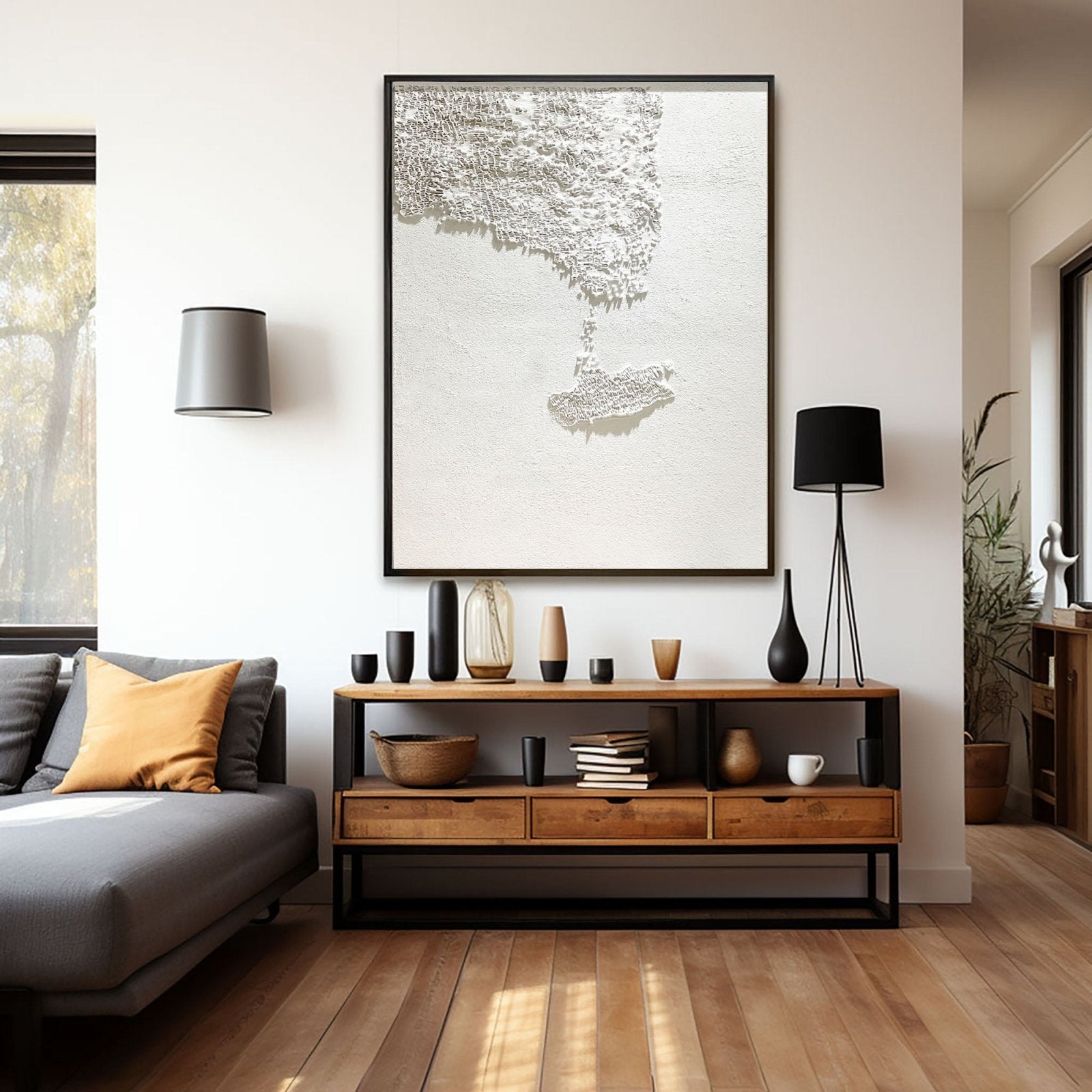 Wabi Sabi Painting "Verloren Stad“